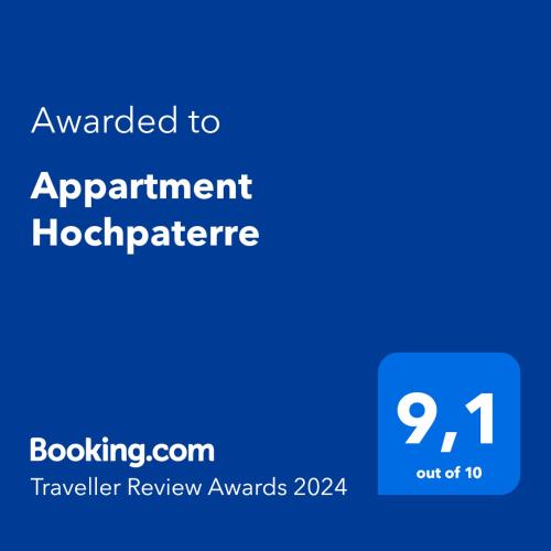 Appartment Hochpaterre