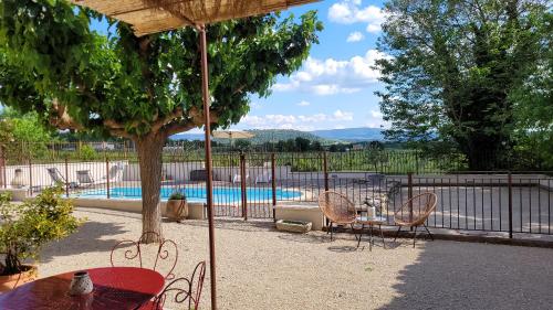 Gîte La Genestière au milieu des vignes, piscine partagée - Location saisonnière - Mazan