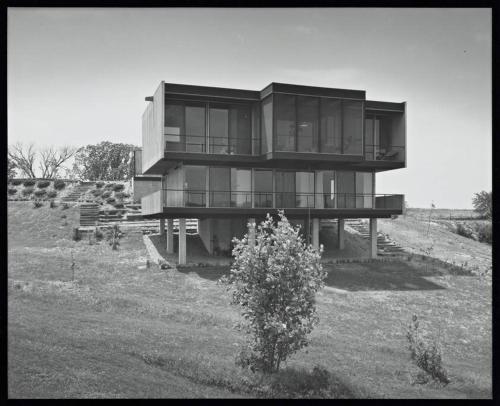 Swanky Mid-Modern Century-5 Decks-90 inch 4K Screen in Iowa City, USA