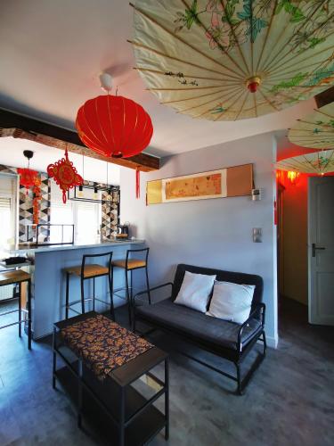 Un charmant Studio de style traditionnel chinois et japonais