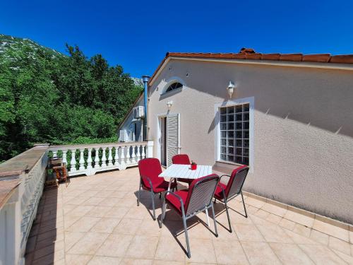 Erkély/terasz, Apartment Nenad in Tribalj