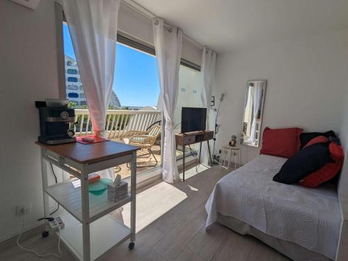 Studio cabine rénové avec piscine, climatisation - La Grande-Motte - FR-1-250-271 Studio cabine rénové avec piscine, climatisation - La Grande-Motte - FR-1-250-271