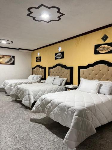 3 double beds
