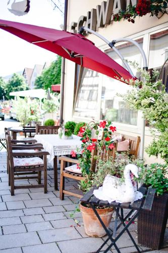 陽台/露台, Hotel Brauereigasthof Schwanenbräu (Hotel Brauereigasthof Schwanenbrau) in 埃伯曼施塔特