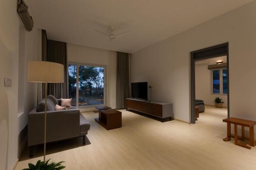 Iekārtas, 100m² 1 guļamistaba, 1 privāta vannas istaba Māja Moonnupeedika
 (Luxury 1BHK Beach View Villa) in Moonnupeedika