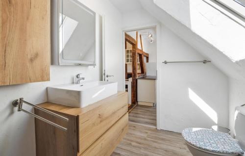 Badkamer, Ferienwohnung Stefanie in Rambin