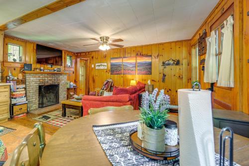 Pet-Friendly Creekside Cabin with Pool Access! in Maggie Valley, USA