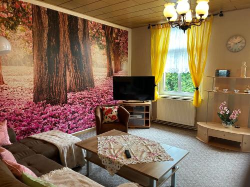 kawasan lounge/TV kongsi, Fewo an der Stadtmauer in Quedlinburg