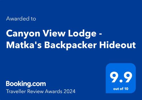 Canyon View Lodge - Matka