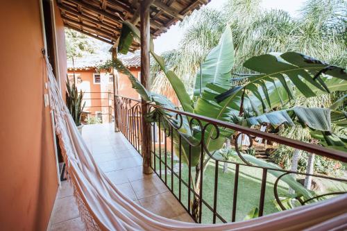 balkon/terras, Pousada Terra Madre in Cocaia