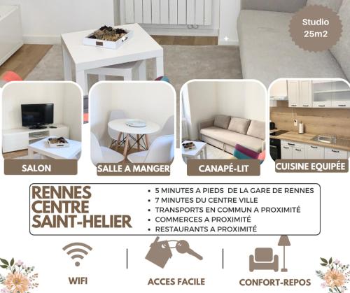 Appartement Cosy Rennes centre - Location saisonnière - Rennes