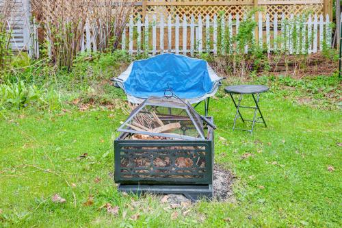 Ontonagon Home with Fire Pit - Steps to Beach!