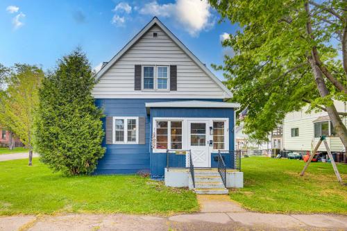 Ontonagon Home with Fire Pit - Steps to Beach!