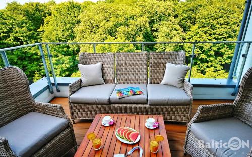 ระเบียง/ชานเรือน, Apartamenty BalticON Nadmorskie Tarasy in โคโลเบอร์เซก