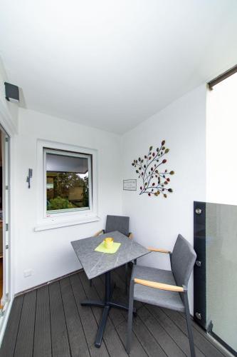 ระเบียง/ชานเรือน, Ferienwohnung Silvia, Mondsee Zentrum in มอนด์เซ