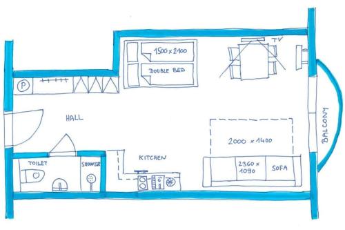 One-Bedroom Apartment room in Apartman 37