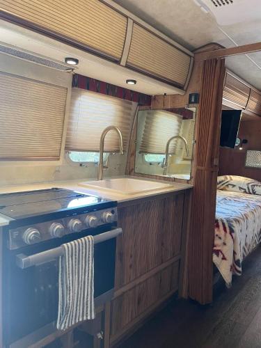 Streamside Airstream Near Hiking Rafting Fishing in Cosby, USA