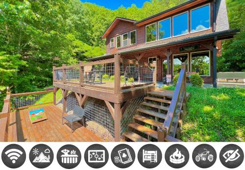 Exterior view, South Side Serenity Cabin in Oldham (TN)