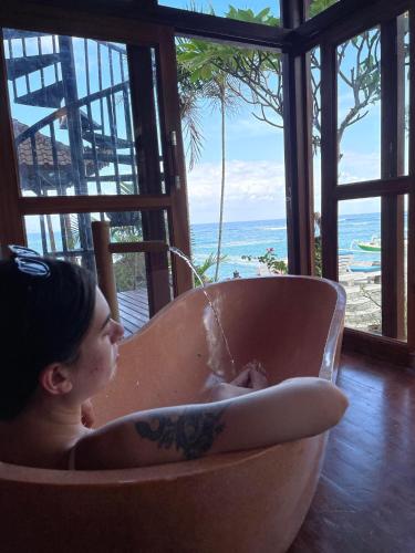 sauna, Puri Oka Beach Bungalows in Candidasa