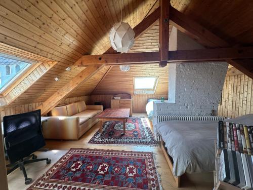 1 double bed, 1 twin bed, 1 sofa bed