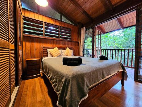 Tropical Timber Treetop Home 4BR swimming creek in คาราโวนิกา