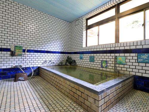 Hot spring bath, Hanasaku Onsen Yoshiyaso in Katashina