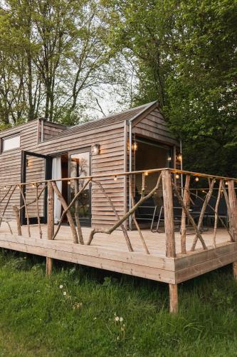 Ekko tiny house et sauna extérieur gîte à louer Echerennes