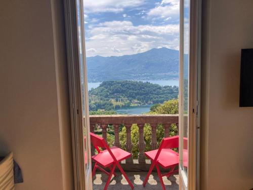 Kilátás, Bellavista in palazzo storico e deliziosa vista lago! in Miasino