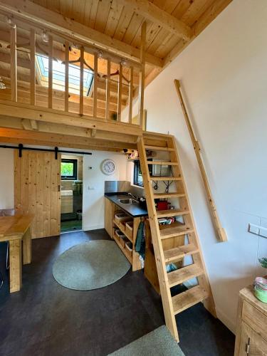 Kitchen, Tiny House op de Veluwe in Bosgebied Beekbergen-Zuid