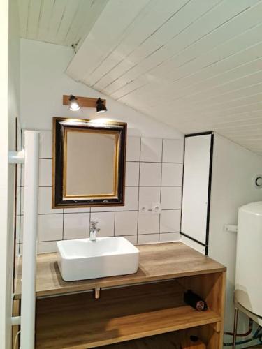 Bathroom, La parenthese maison de vacances a Hauterives in Hauterives