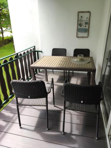 Balkon/Terrasse, Ferienwohnung "Merle", Braunlage mit Sky in Braunlage