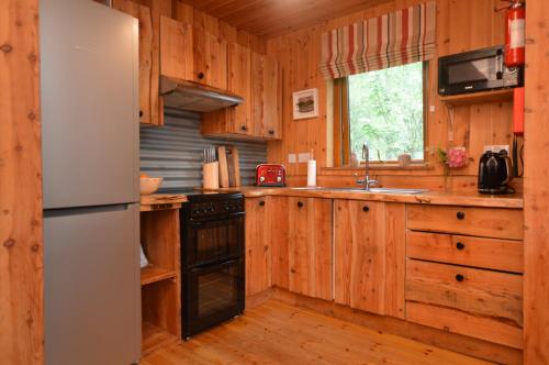 virtuve, Rowan Log Cabin in Inverinan Beag