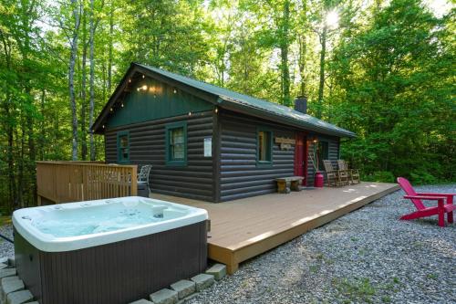 New Listing! Two Cabins with Hot Tubs, Playground, Sleeps 22
