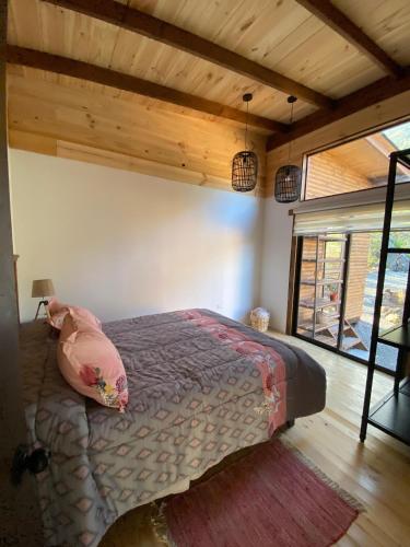 Cabaña Zen Camino al cristal con la mejor vista desde lo alto a bahía de Pichidangui