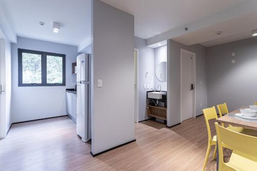 ห้องครัว, Share Perdizes by Viva - Apto com otima area comum perto do Allianz Parque e a passos da PUC in เปร์ดิเซส