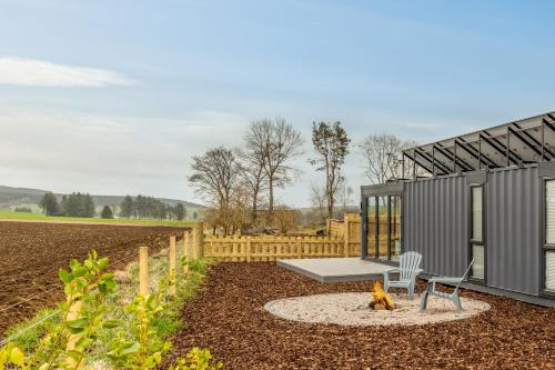 A szálláshely kívülről, The Off Grid Cabin in Kirktown Of Clatt