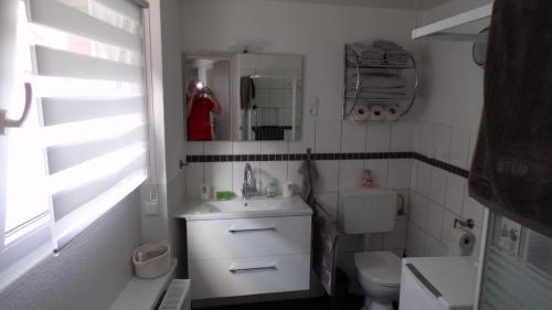Fürdőszoba, Ferienwohnung Nussbaum Sendenhorst in Sendenhorst
