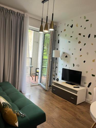 Jagatud salong / TV-ala, Apartament Giulia z balkonem in Olesnica