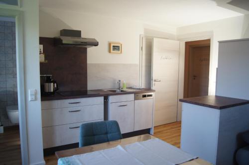 virtuve, Ferienwohnung im Obstgarten in Achberg