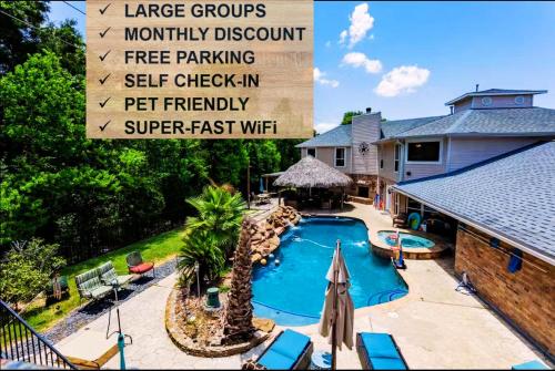 Crosby Backyard Oasis with Weekday Specials! in Crosby, USA