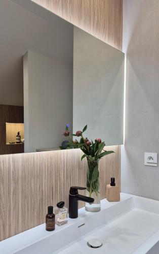 ห้องน้ำ, L'Arbre Voyageur - Suite de Luxe au cœur d'Autun in อูตัน