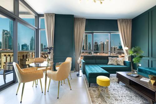 Iconic Burj Khalifa Views from Luxury 1BR Home, Dubai (Foto 10)