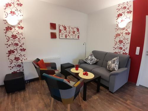 設施, Ferienwohnung Wikingerland in 蘭巴利格