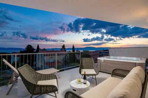 景觀, Apartmani Vila Mara M 4 heated pool and whirpool in 奧米沙利