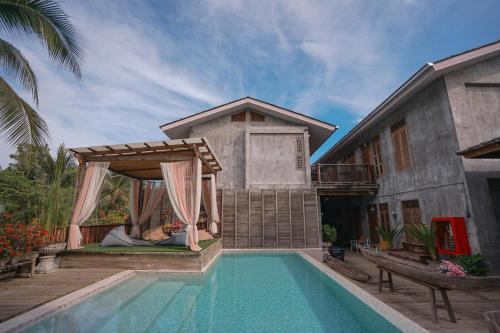 A szálláshely kívülről, House of Passion Amphawa in Amphawa