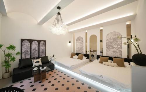 Moment Home-Jing'an Temple near the subway, private yard Townhouse garden villa,2 king-size beds, Shanghái (foto 11)
