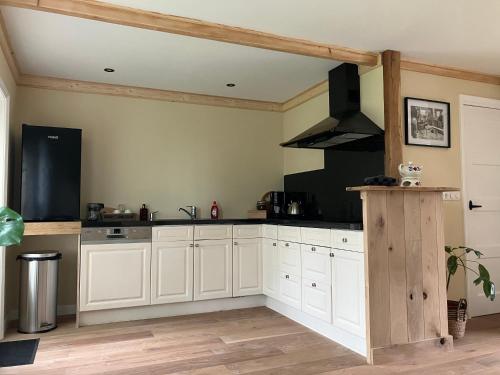 köök, Knus appartement aan het water in Jorwert in Mantgum