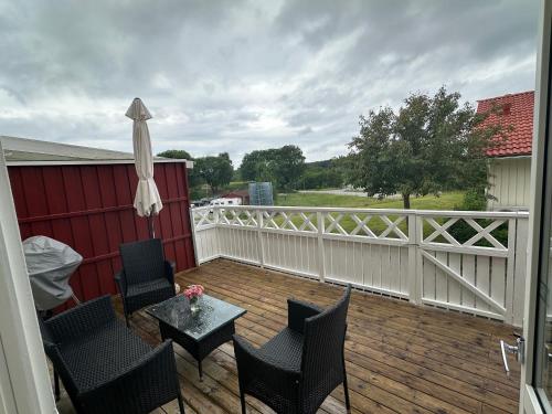 balkong/terrass, Centralt radhus in Bojardalen