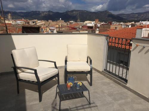 Erkély/terasz, Los tres castells in La Senia