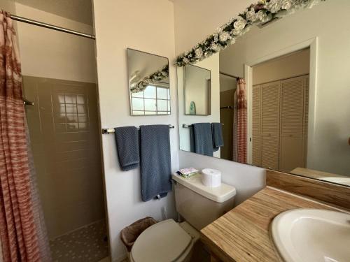 浴室, Charming residence with 2 bedrooms and garden in 帕姆港